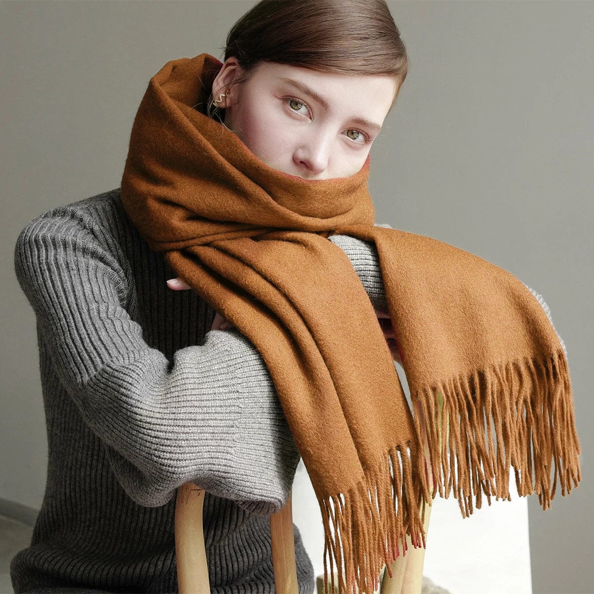 SPS - Women's Thick Cashmere Wool Scarf