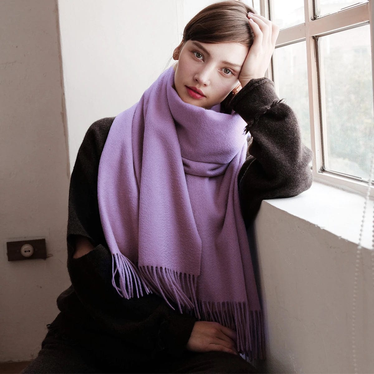 SPS - Women's Thick Cashmere Wool Scarf