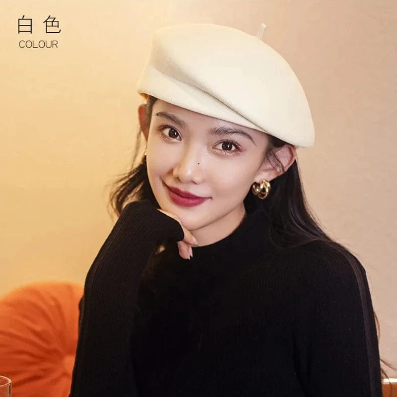 SPS - Hepburn Style Wool Beret Hat