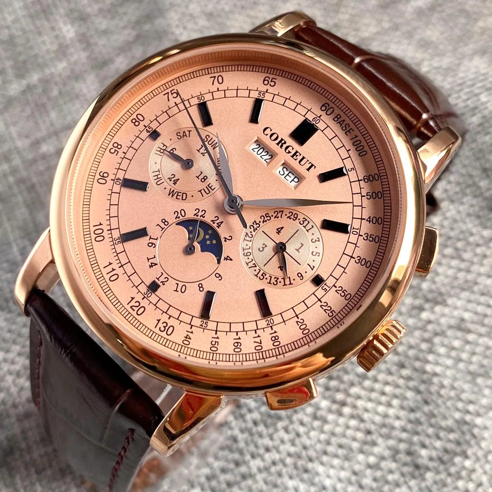 SPS - Corgeut 42mm Men's Rose Gold Watch