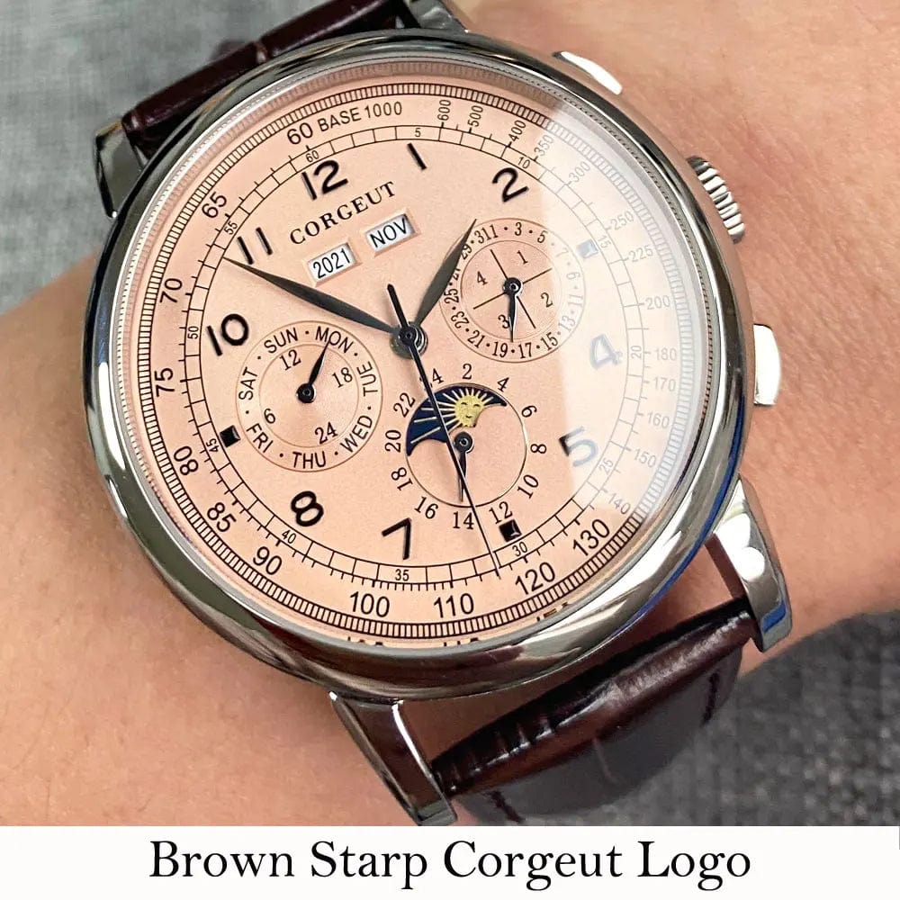 SPS - Corgeut 42mm Men's Rose Gold Watch