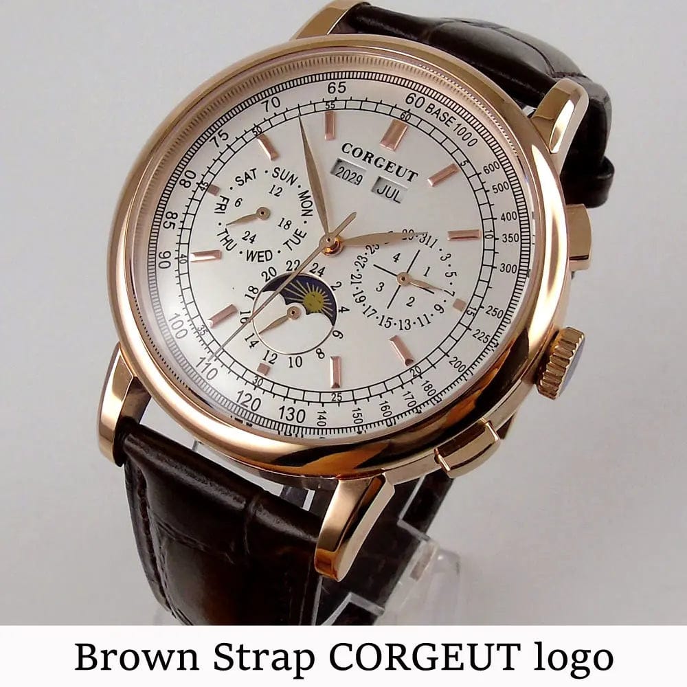 SPS - Corgeut 42mm Men's Rose Gold Watch