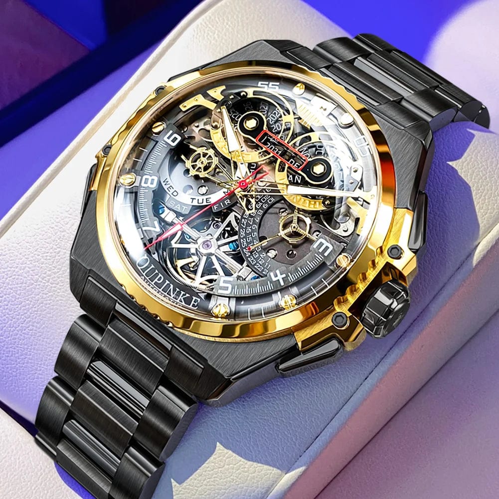 SPS - OUPINKE Luxury Skeleton Watch