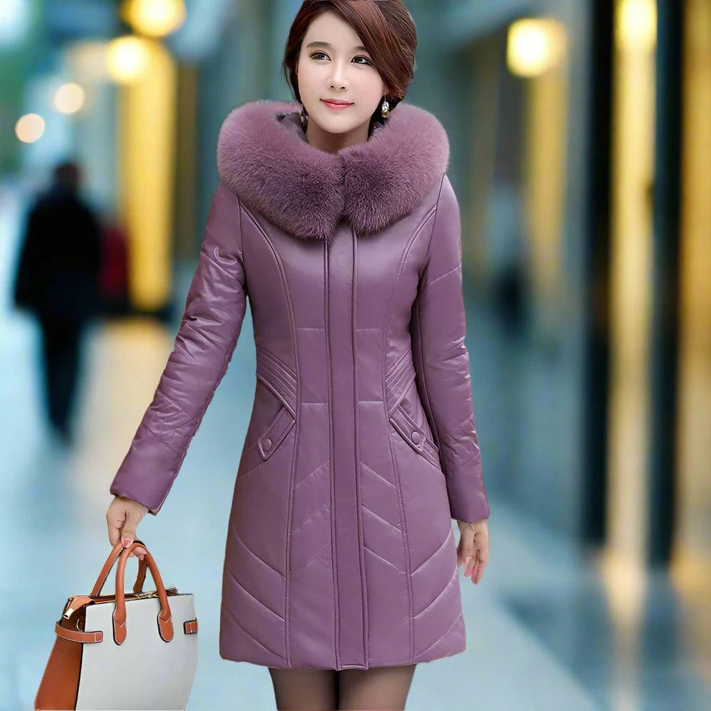 SPS - Warm Hooded Leather Coat