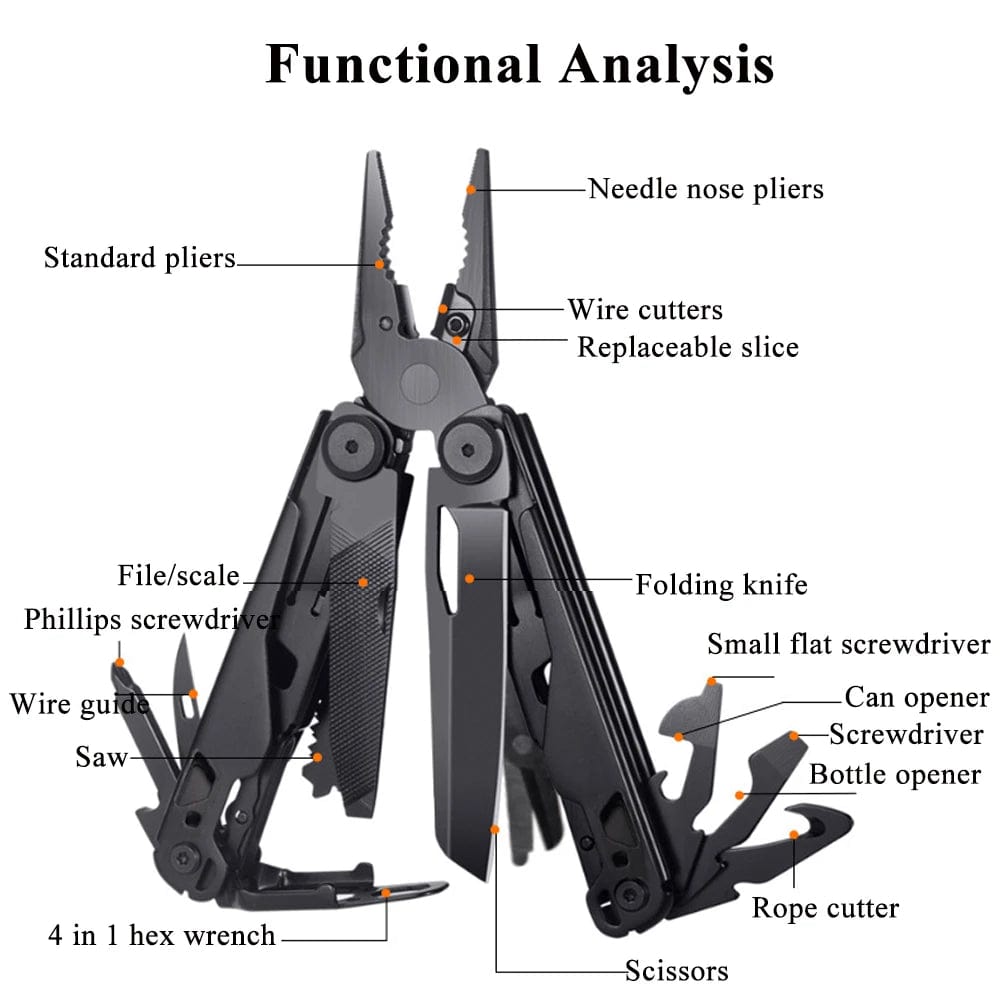 SPS - Steel Multitool Folding Knife