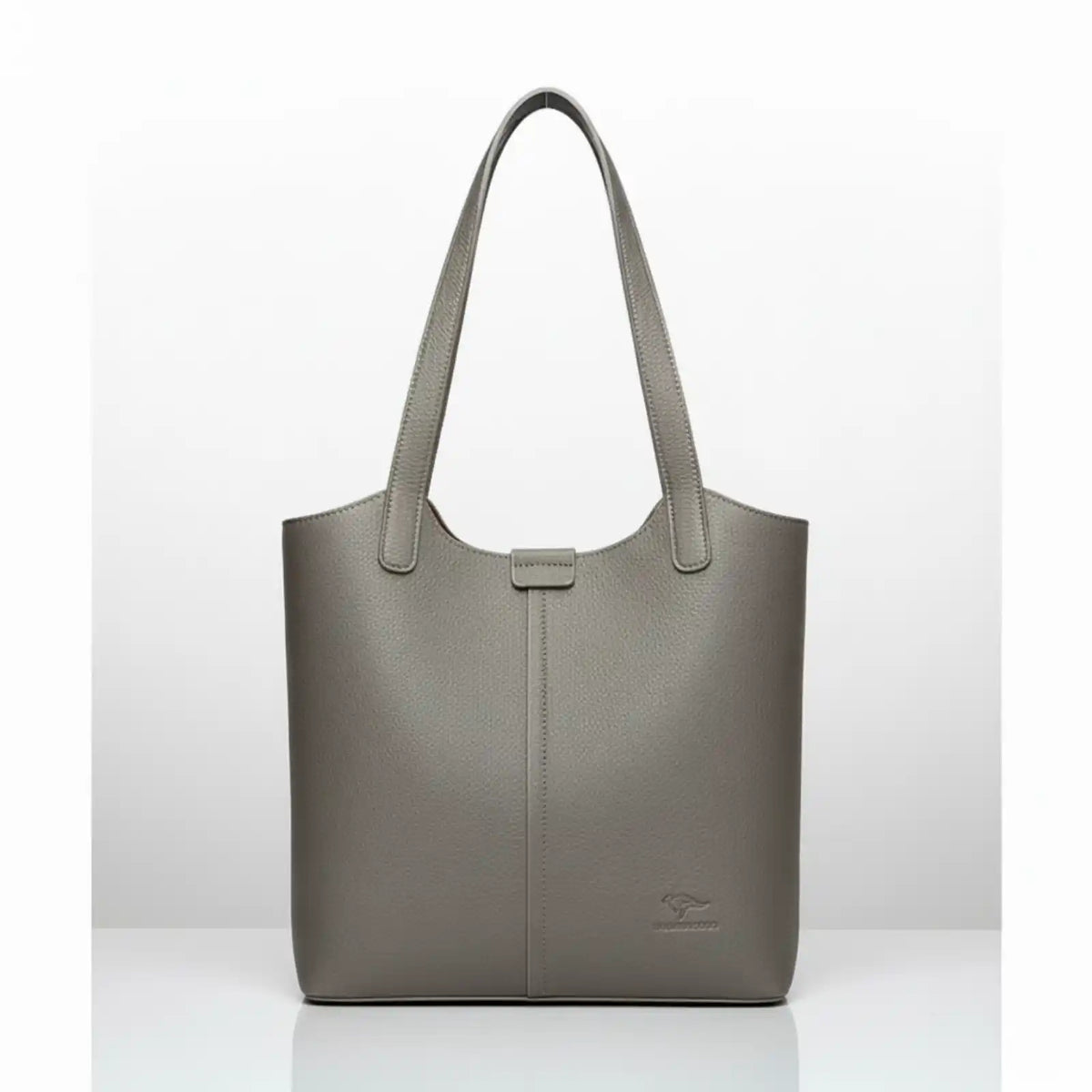 Soft Oxford Shoulder Tote Bag for Women in Gray – product image 5