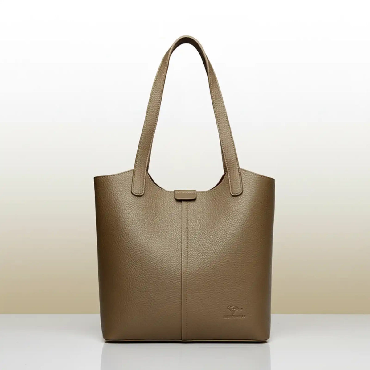 Soft Oxford Shoulder Tote Bag for Women in Khaki – product image 6