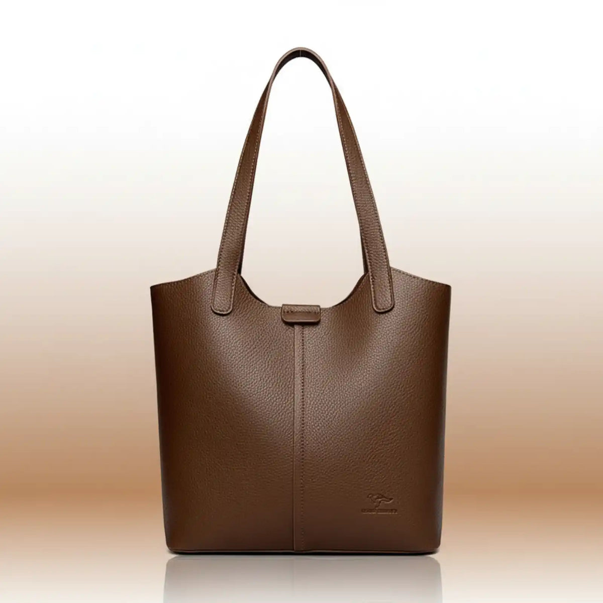 Soft Oxford Shoulder Tote Bag for Women in Brown – product image 8