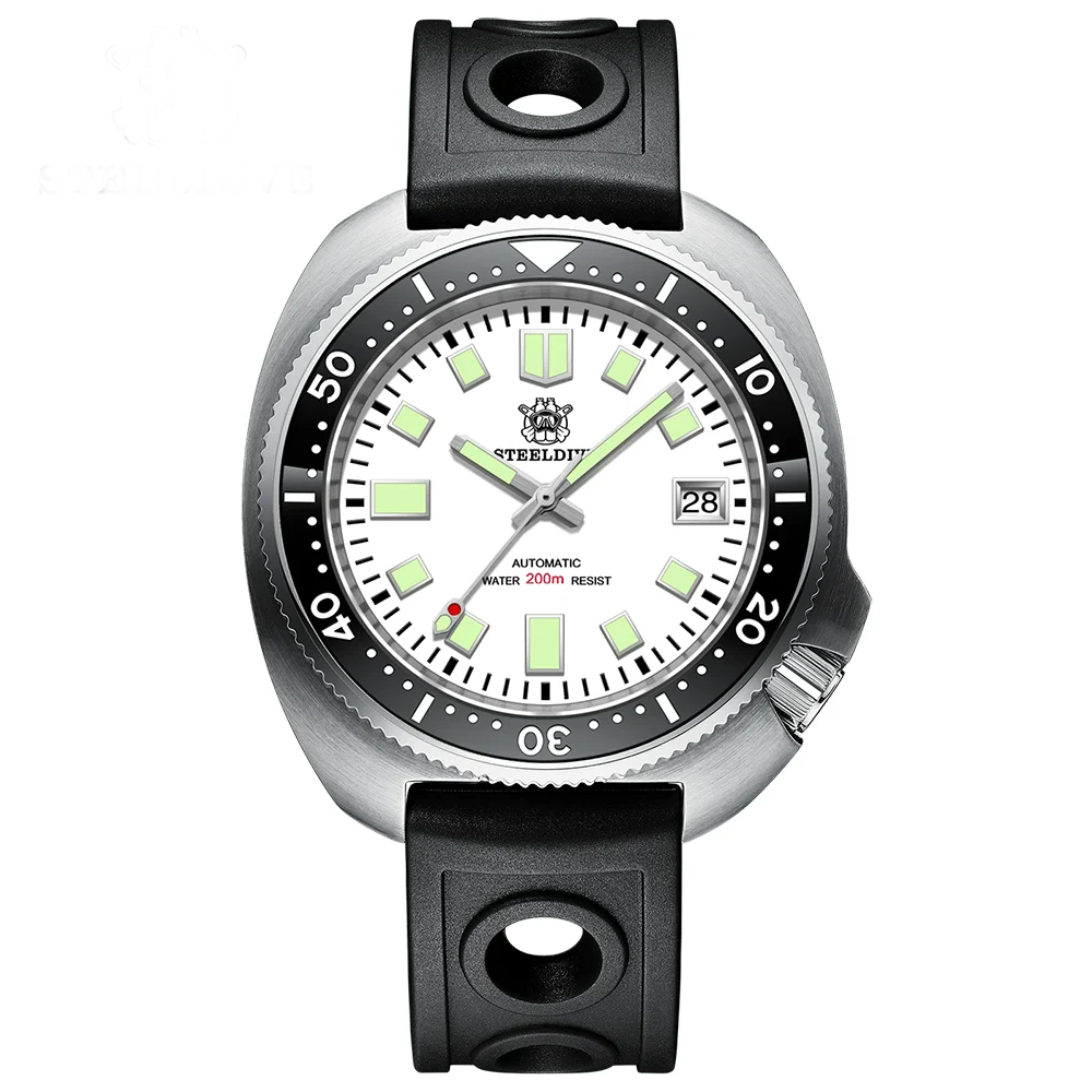 Steeldive SD1974 NH35 200M Turtle Diver Watch