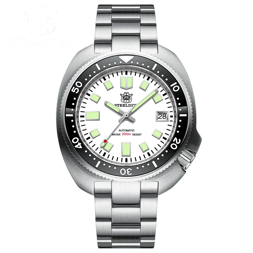 Steeldive SD1974 NH35 200M Turtle Diver Watch