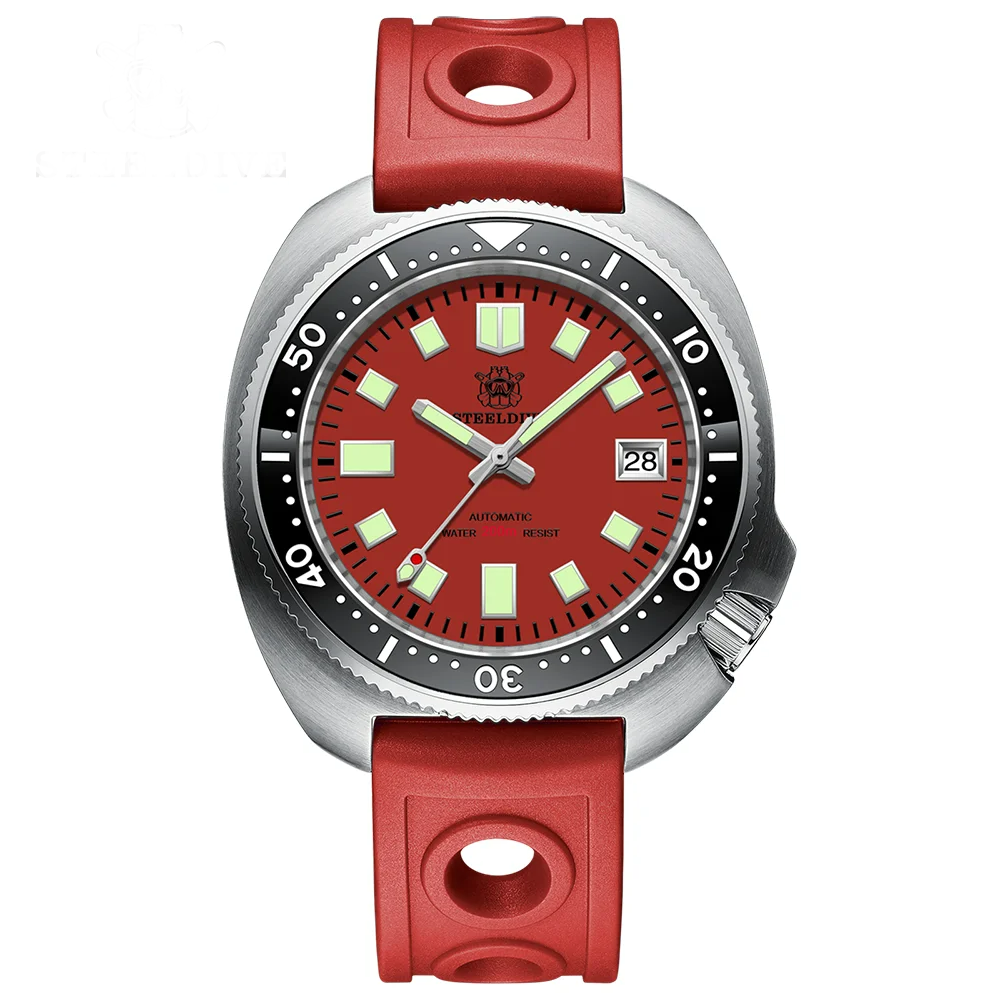 Steeldive SD1974 NH35 200M Turtle Diver Watch