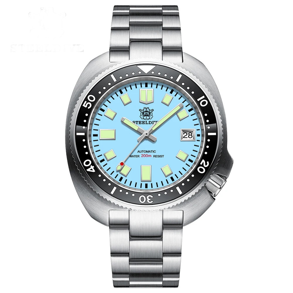 Steeldive SD1974 NH35 200M Turtle Diver Watch