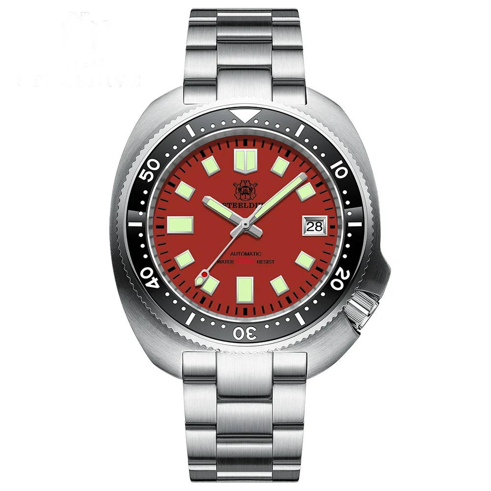 Steeldive SD1974 NH35 200M Turtle Diver Watch