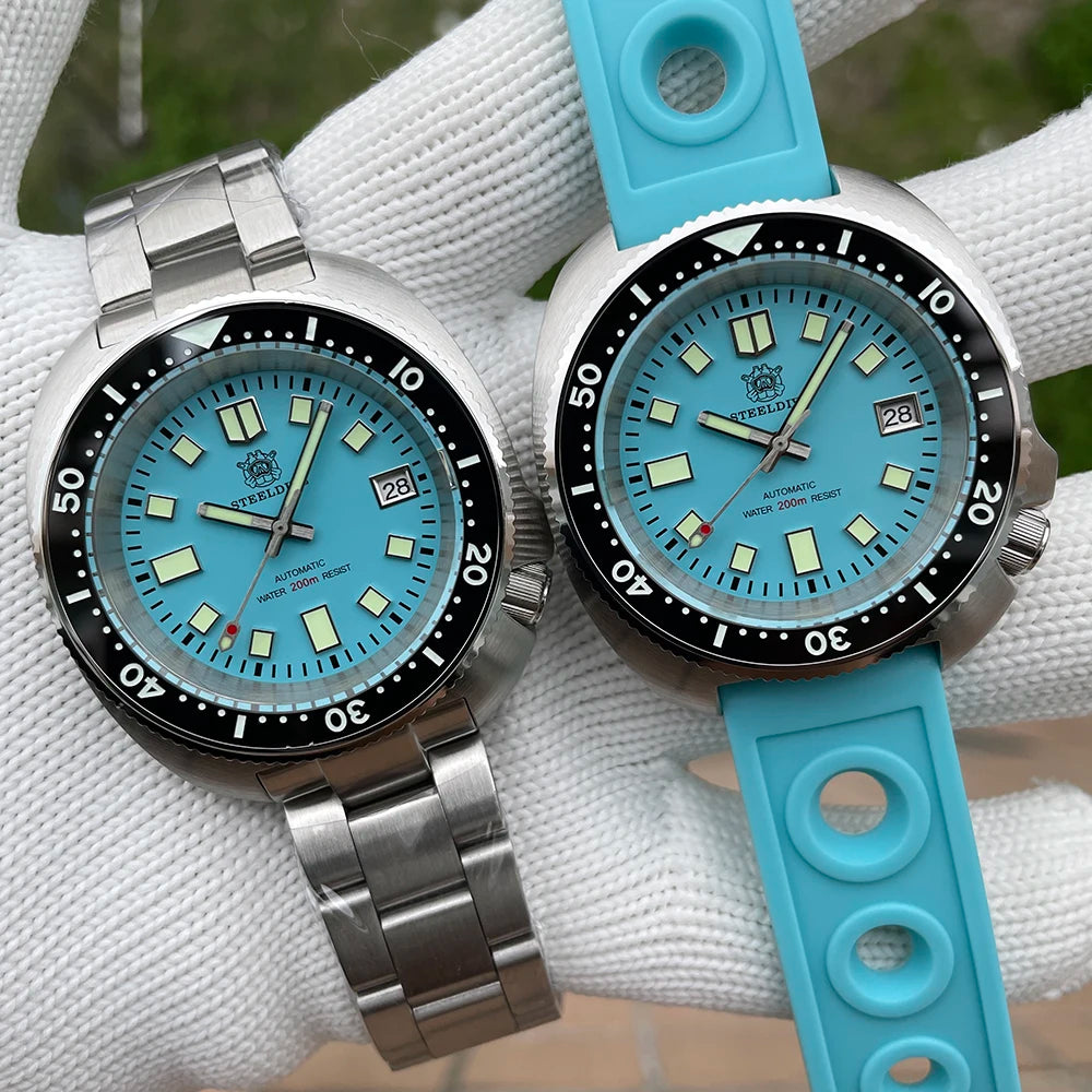Steeldive SD1974 NH35 200M Turtle Diver Watch