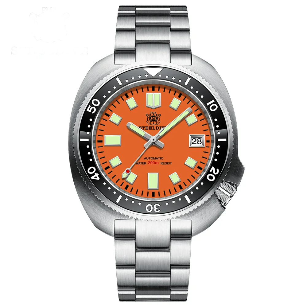 Steeldive SD1974 NH35 200M Turtle Diver Watch