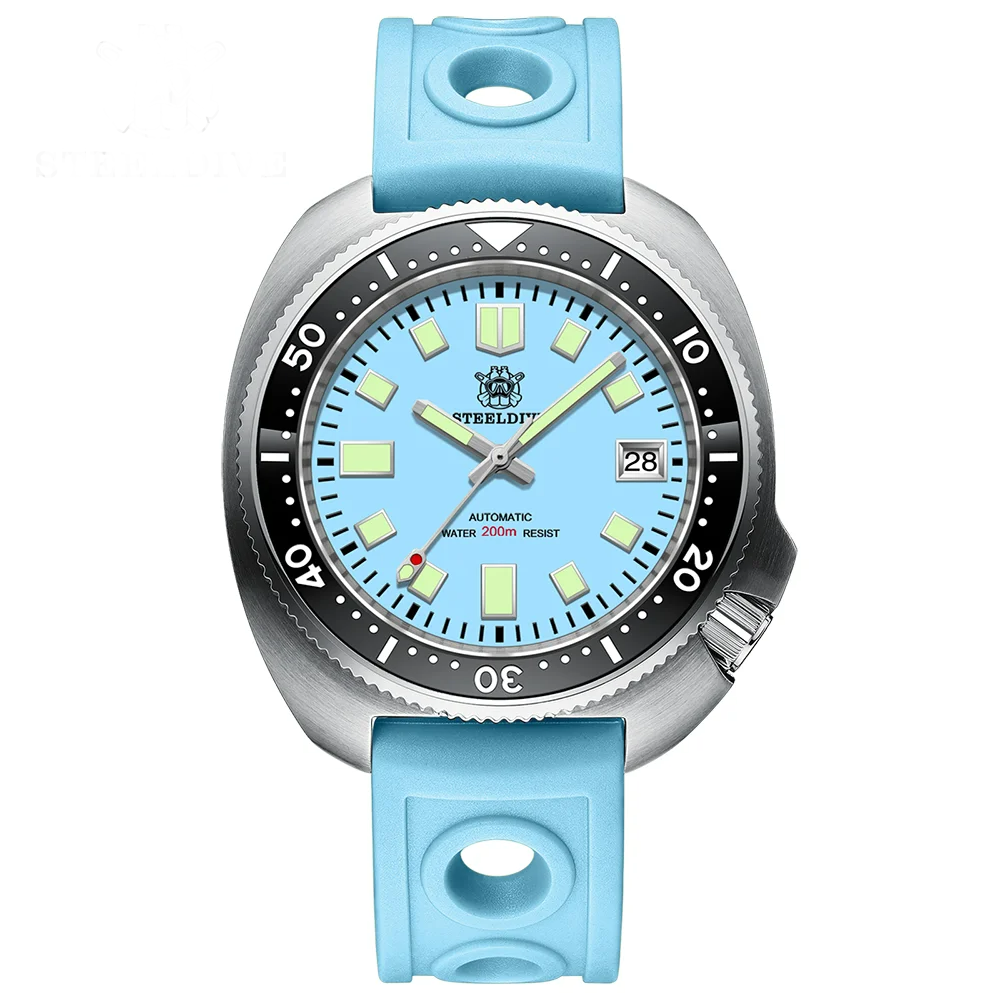 Steeldive SD1974 NH35 200M Turtle Diver Watch