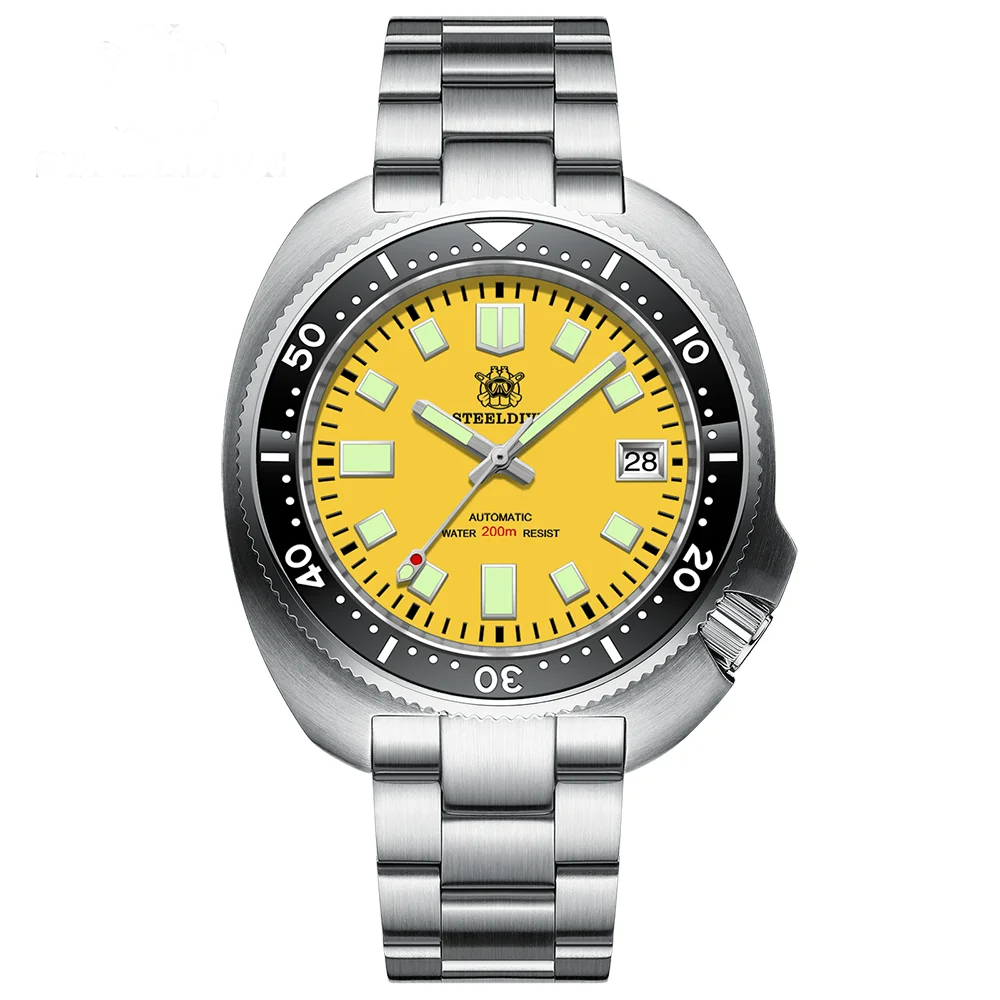 Steeldive SD1974 NH35 200M Turtle Diver Watch
