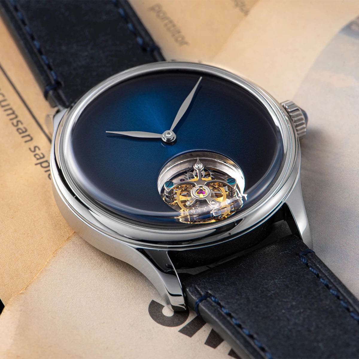 Sugess 411-2 Men’s Tourbillon Watch – S8000 Hand-Wind Sapphire Minimalist Smash Price Shop Men's Watch