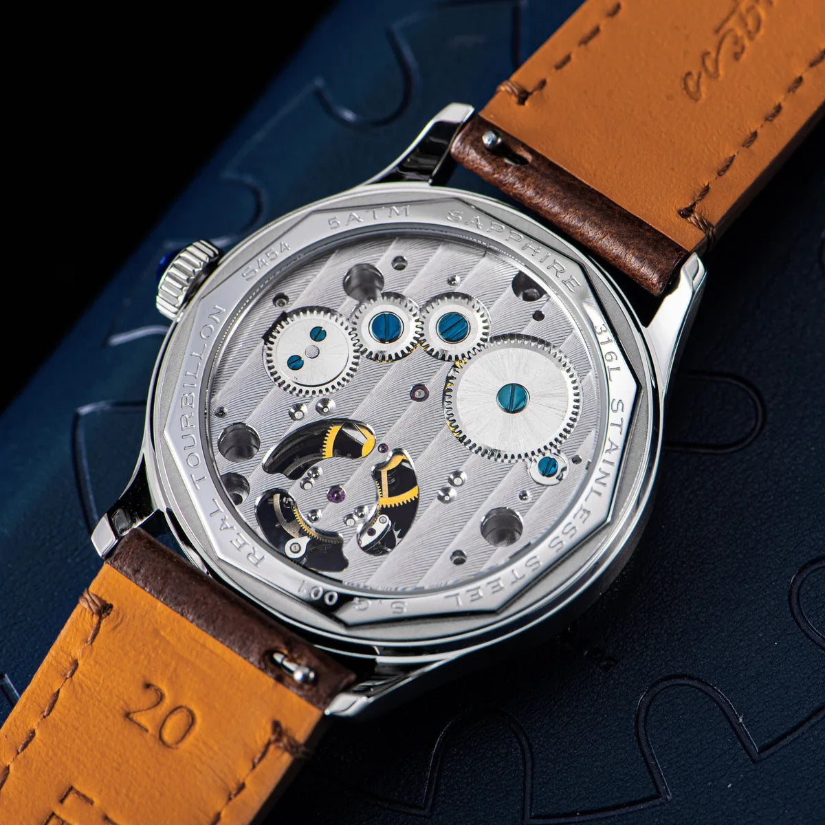 Sugess 411-2 Men’s Tourbillon Watch – S8000 Hand-Wind Sapphire Minimalist Smash Price Shop Men's Watch