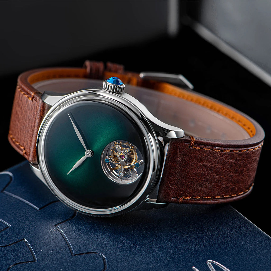 Sugess 411-2 Men’s Tourbillon Watch – S8000 Hand-Wind Sapphire Minimalist