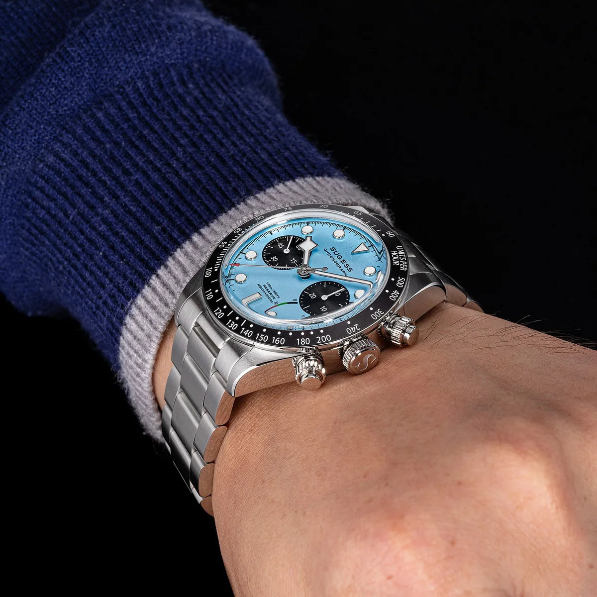 Sugess S457 Pilot Chronograph Men’s Watch – ST1907 Sapphire 10ATM Smash Price Shop Men's Watch