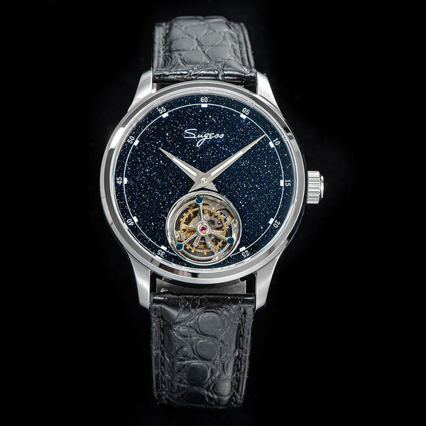Sugess ST8230 Blue Stone Tourbillon Men’s Watch – Sapphire Mechanical Luxury