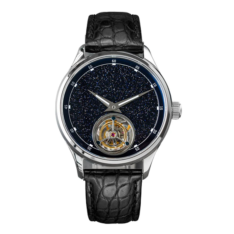 Sugess ST8230 Blue Stone Tourbillon Men’s Watch – Sapphire Mechanical Luxury Smash Price Shop Men's Watch