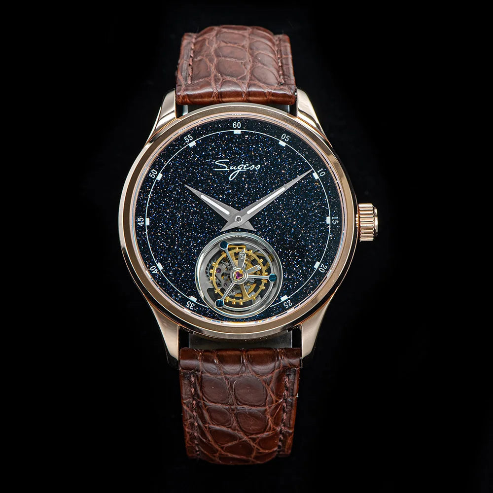 Sugess ST8230 Blue Stone Tourbillon Men’s Watch – Sapphire Mechanical Luxury Smash Price Shop Men's Watch