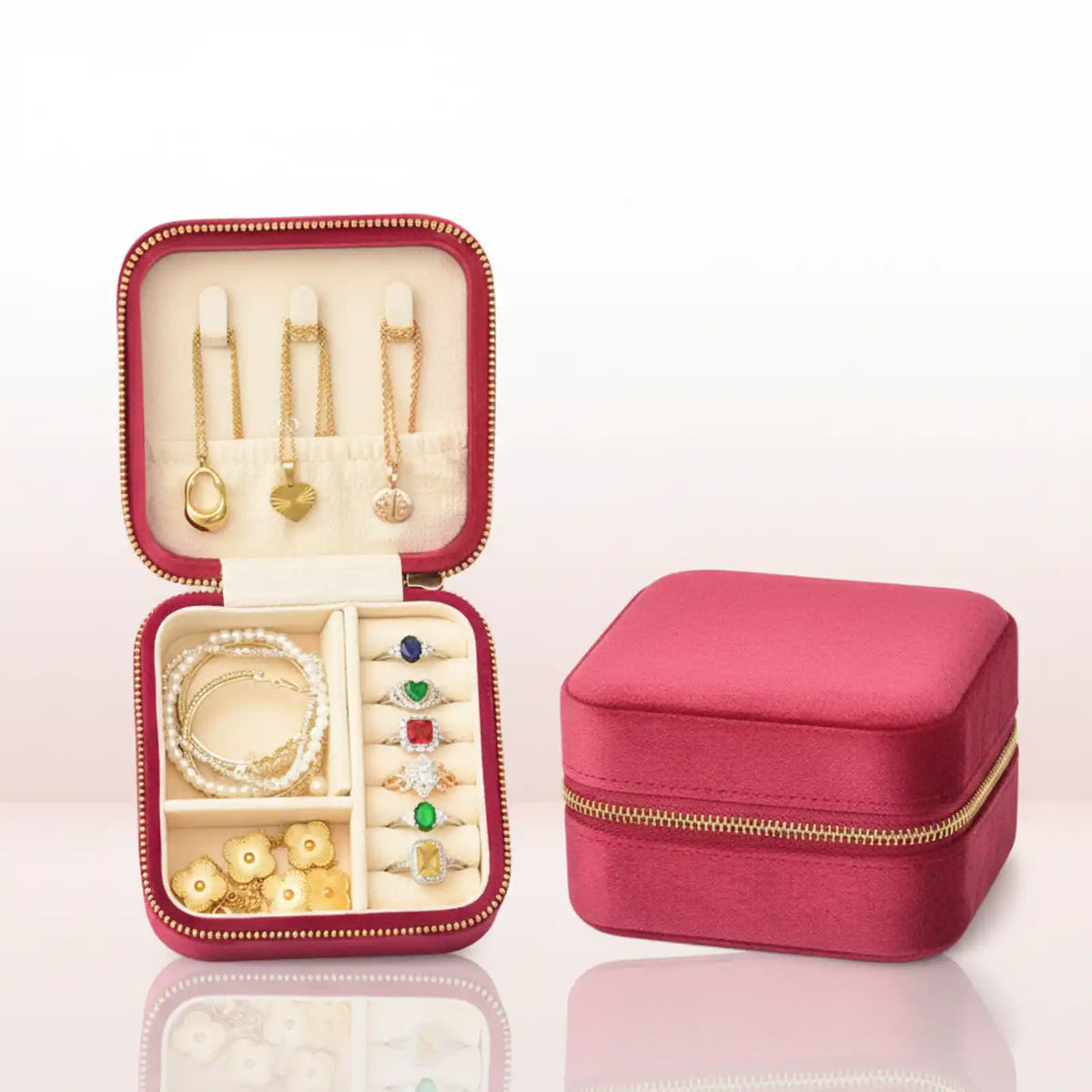 TAIMY Mini Velvet Travel Jewelry Box in 208-25 / M – product image 13