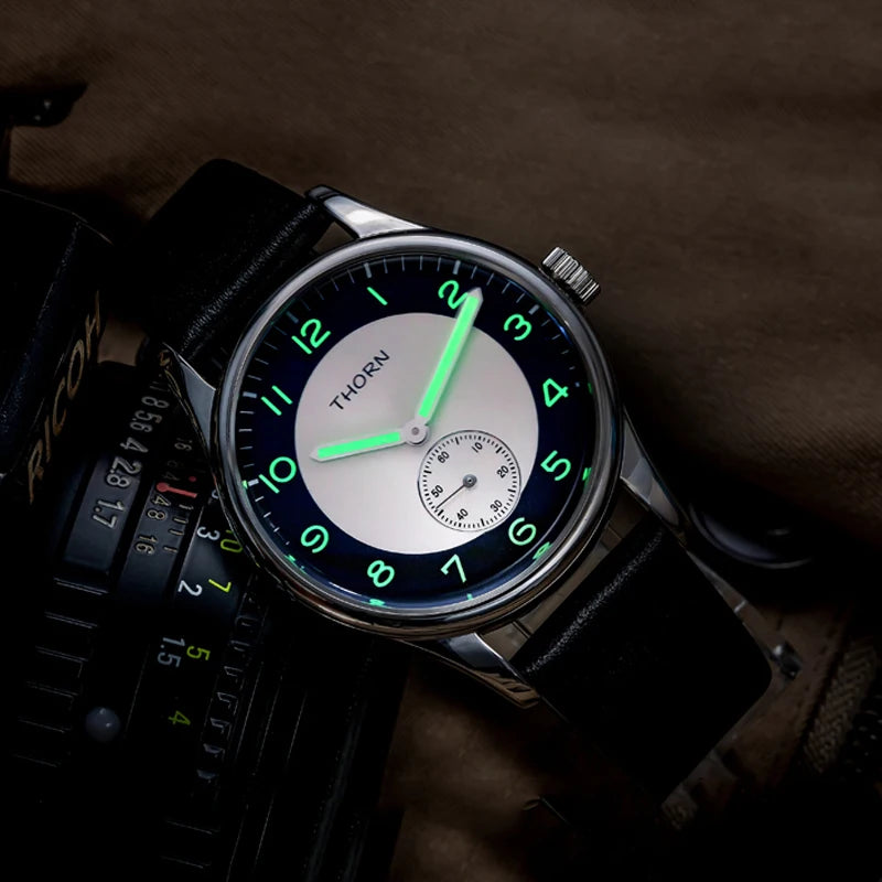 THORN SHY021 Men’s Retro Quartz Watch – Luminous, 5ATM Waterproof