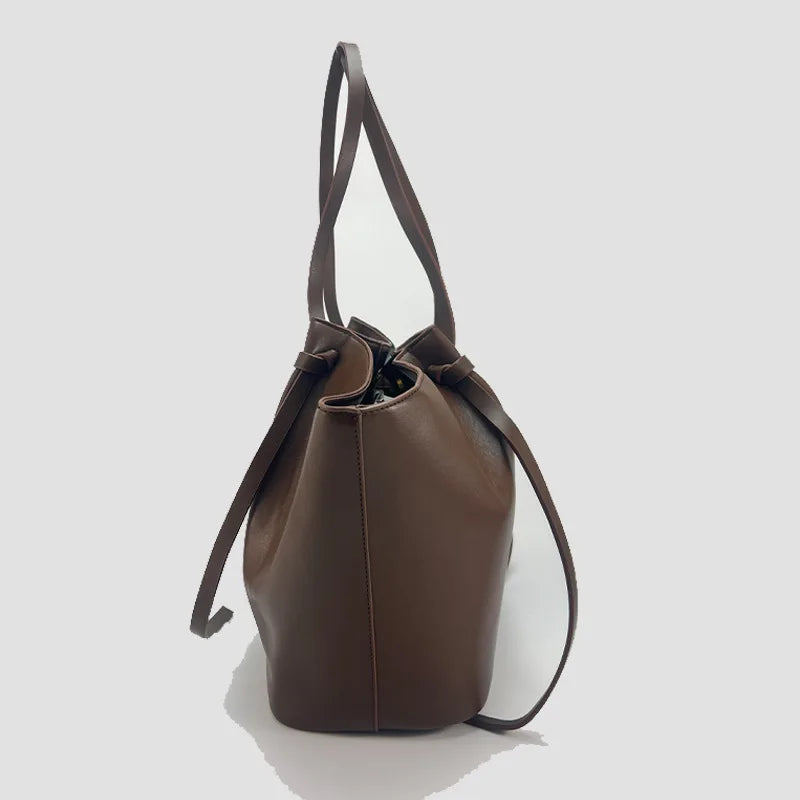 Trapeze Shoulder Tote with Metal Lock Smash Price Shop