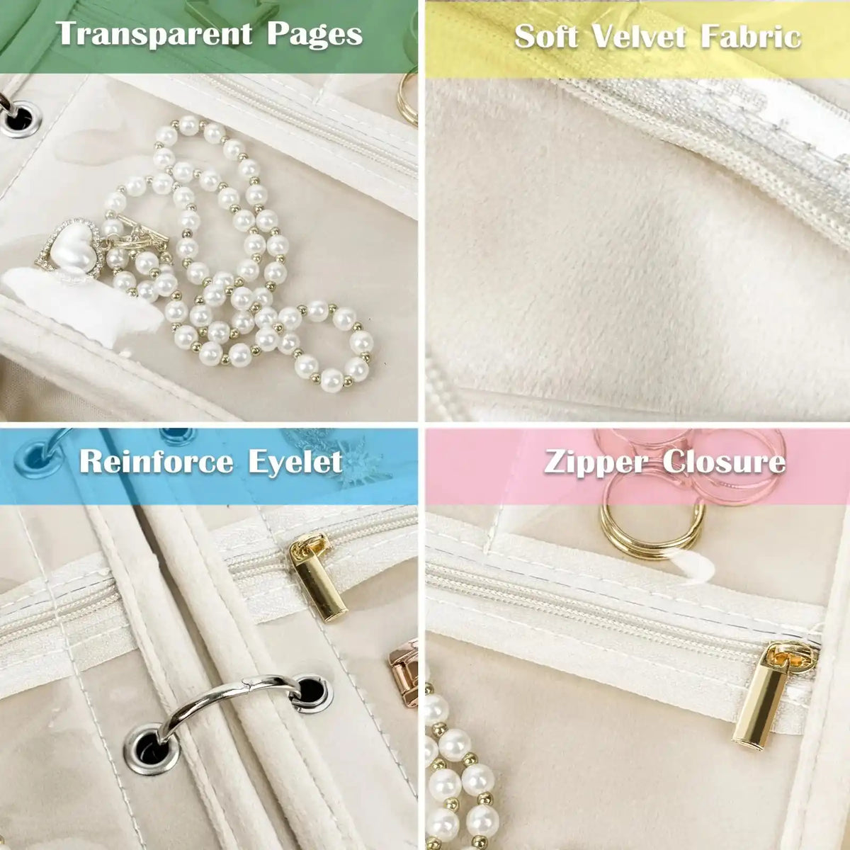 Travel Jewelry Organizer Binder Case – product image 10