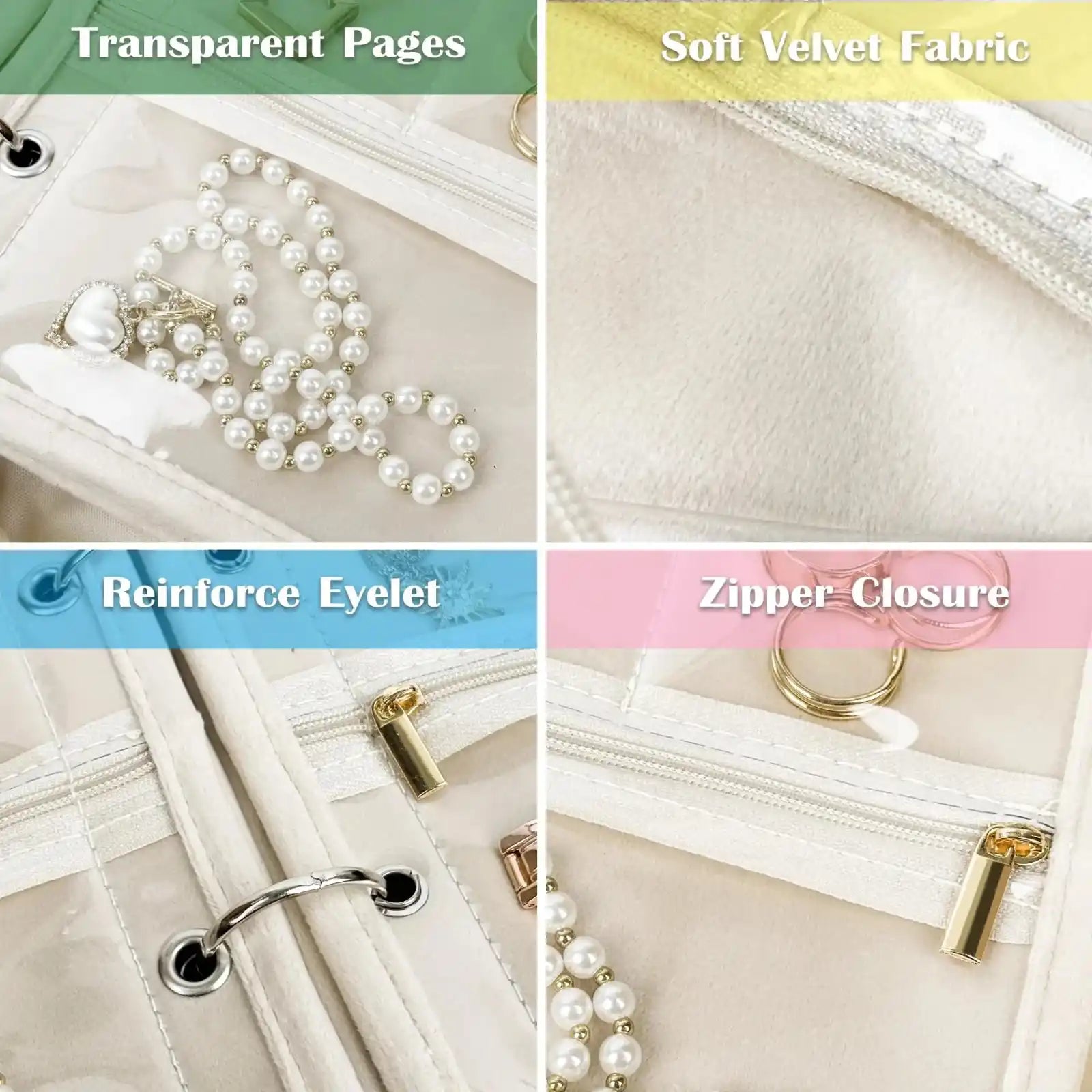 Travel Jewelry Organizer Binder Case – product image 10
