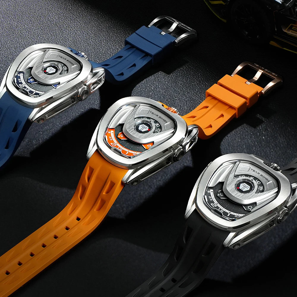 TSAR BOMBA TB8213 Automatic Sport Watch – Sapphire 100M Smash Price Shop Men's Watch