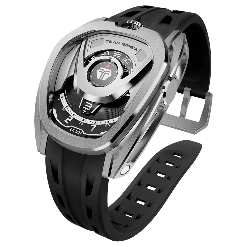 TSAR BOMBA TB8213 Automatic Sport Watch – Sapphire 100M Smash Price Shop Men's Watch