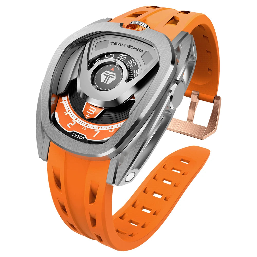 TSAR BOMBA TB8213 Automatic Sport Watch – Sapphire 100M Smash Price Shop Men's Watch