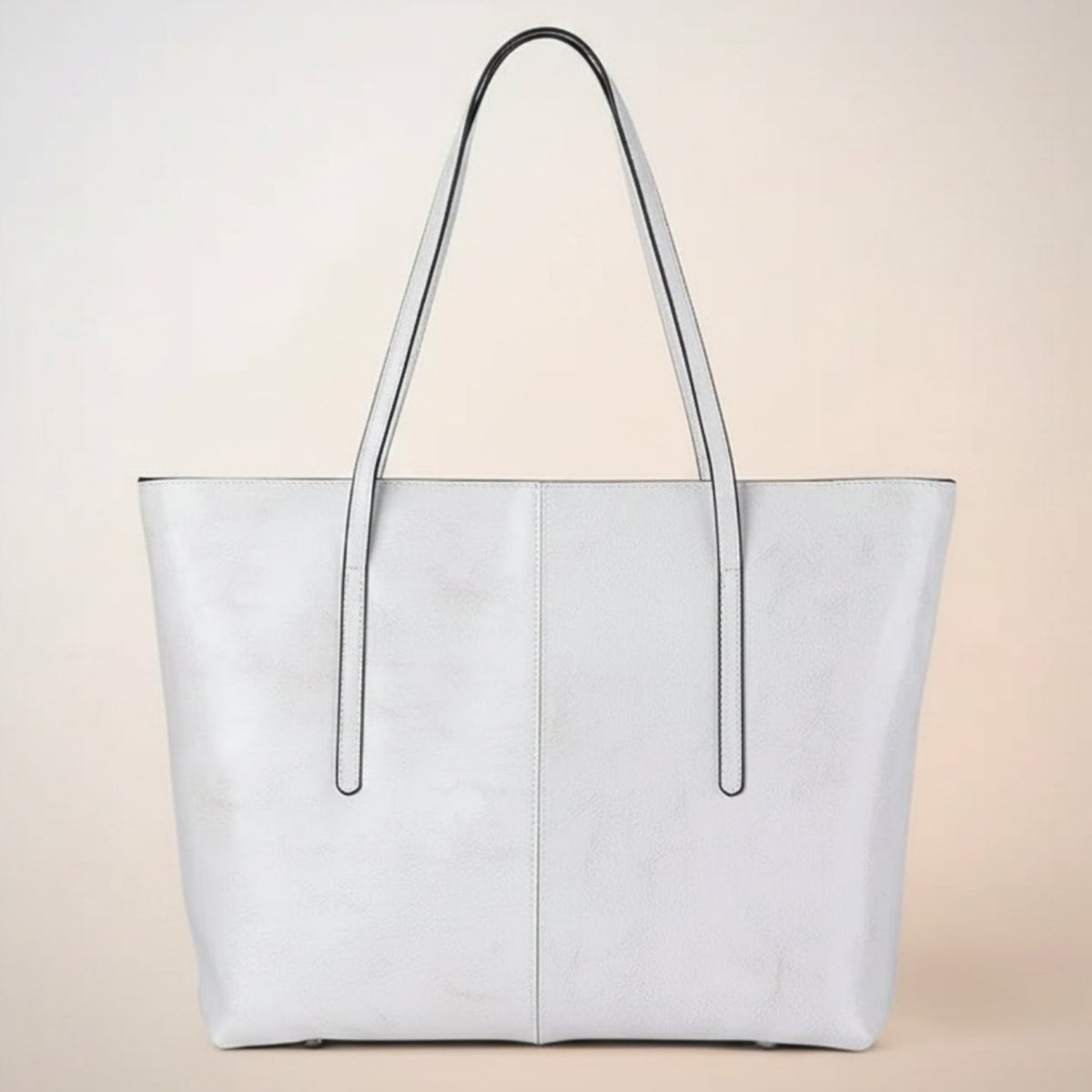 Vintage Genuine Leather Work Tote Bag for Women Burminsa