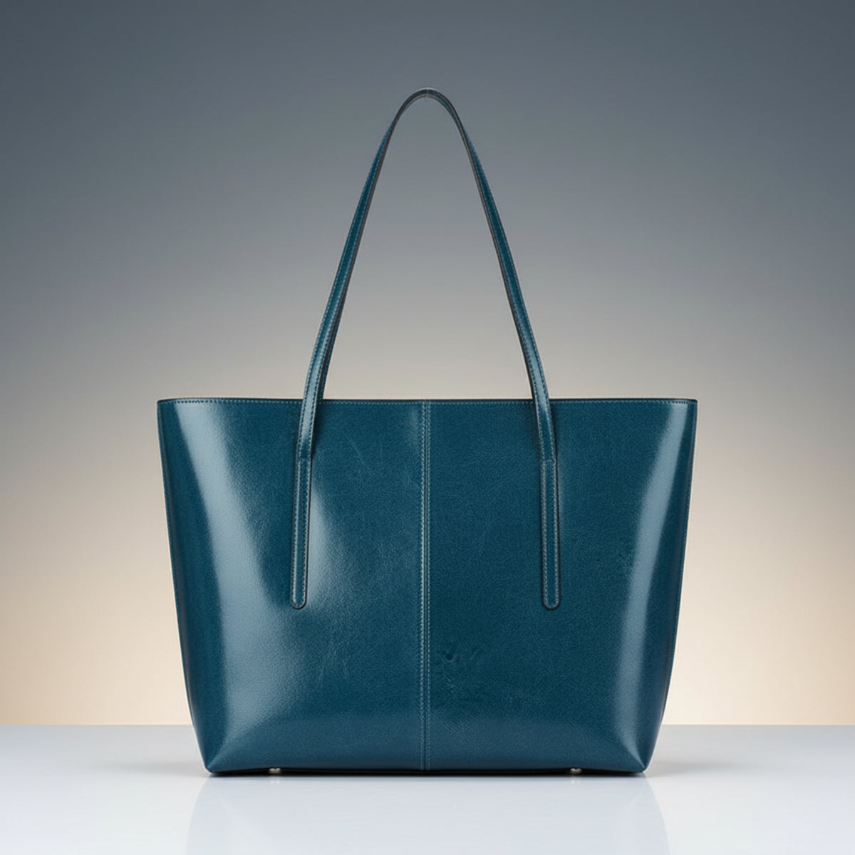 Vintage Genuine Leather Work Tote Bag for Women Burminsa