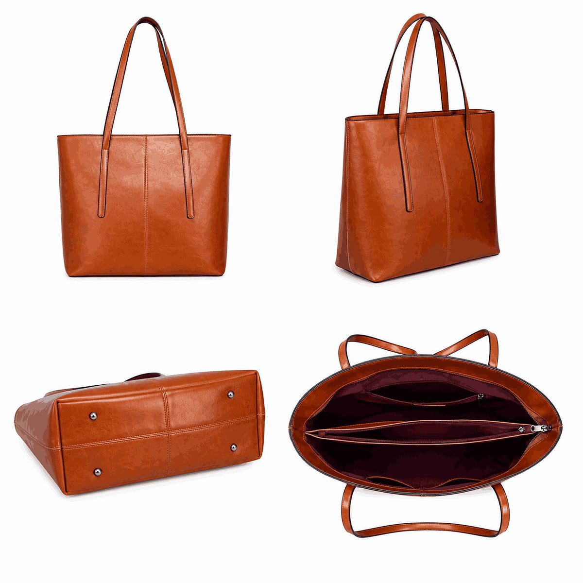 Vintage Genuine Leather Work Tote Bag for Women – product image 13