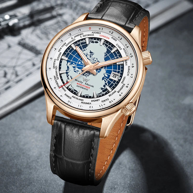 Welly Merck WM057 World Time Automatic Watch