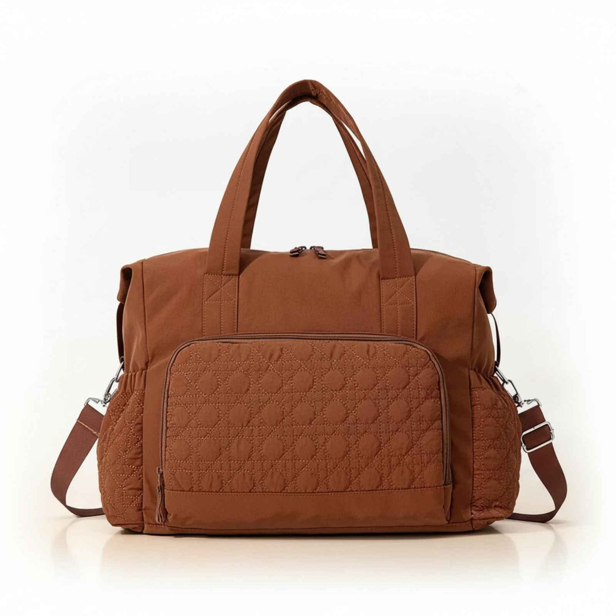 Women’s 40L Waterproof Nylon Travel Tote in brown – product image 6