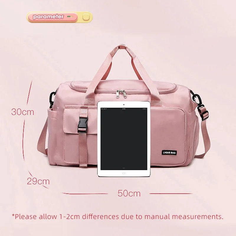 Women's Convertible Weekender Gym Bag with Shoe Compartment – product image 14