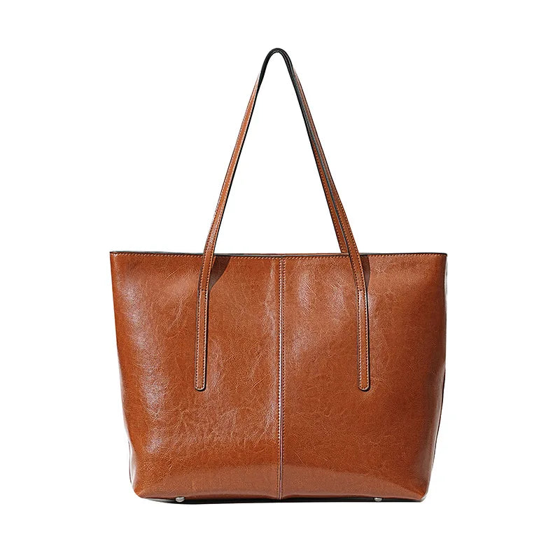 Women's Genuine Leather Work Tote Bag for 14" Laptop Smash Price Shop Work Tote Bag