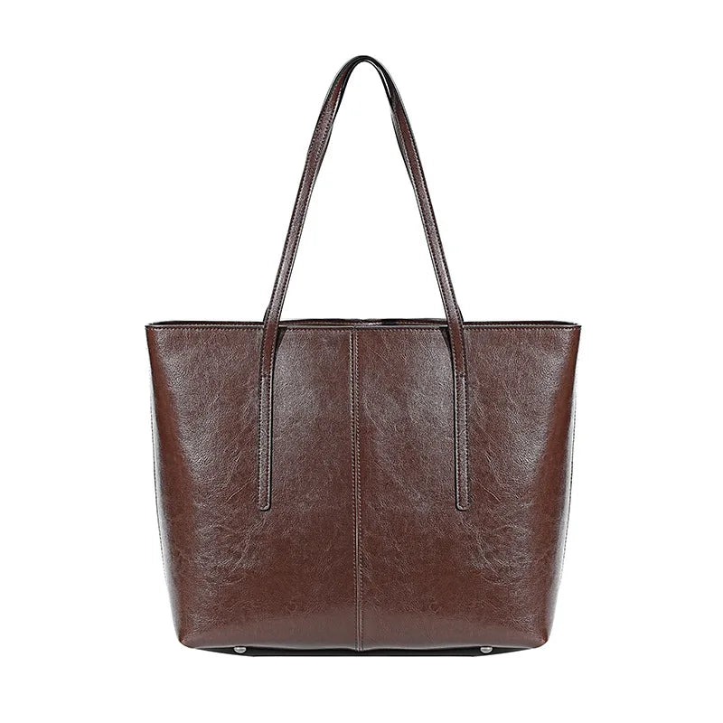 Women's Genuine Leather Work Tote Bag for 14" Laptop Smash Price Shop Work Tote Bag