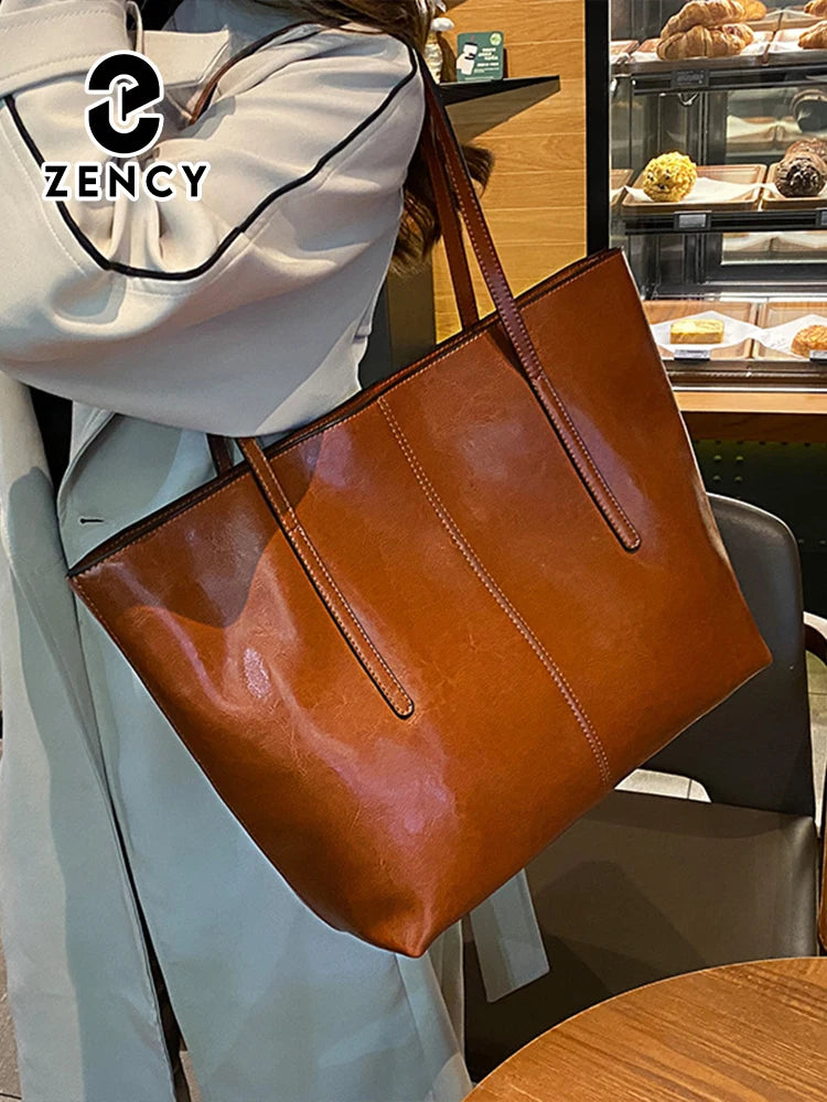 Women's Genuine Leather Work Tote Bag for 14" Laptop Smash Price Shop Work Tote Bag