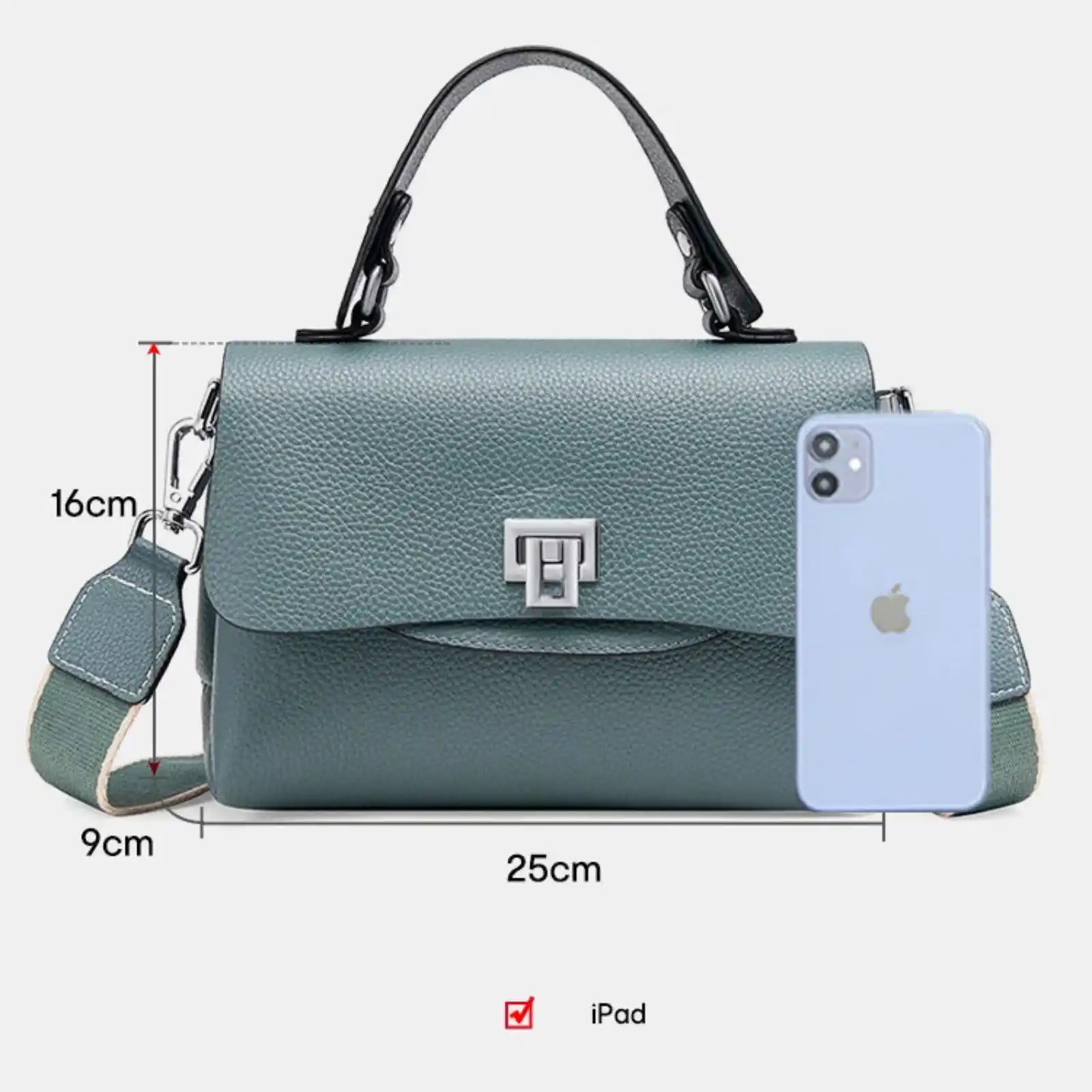 ZENCY Genuine Leather Convertible Crossbody Bag – product image 12