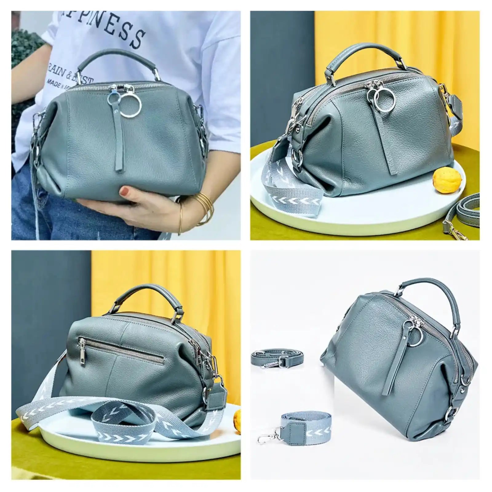 Zency Genuine Leather Convertible Satchel Bag – product image 15