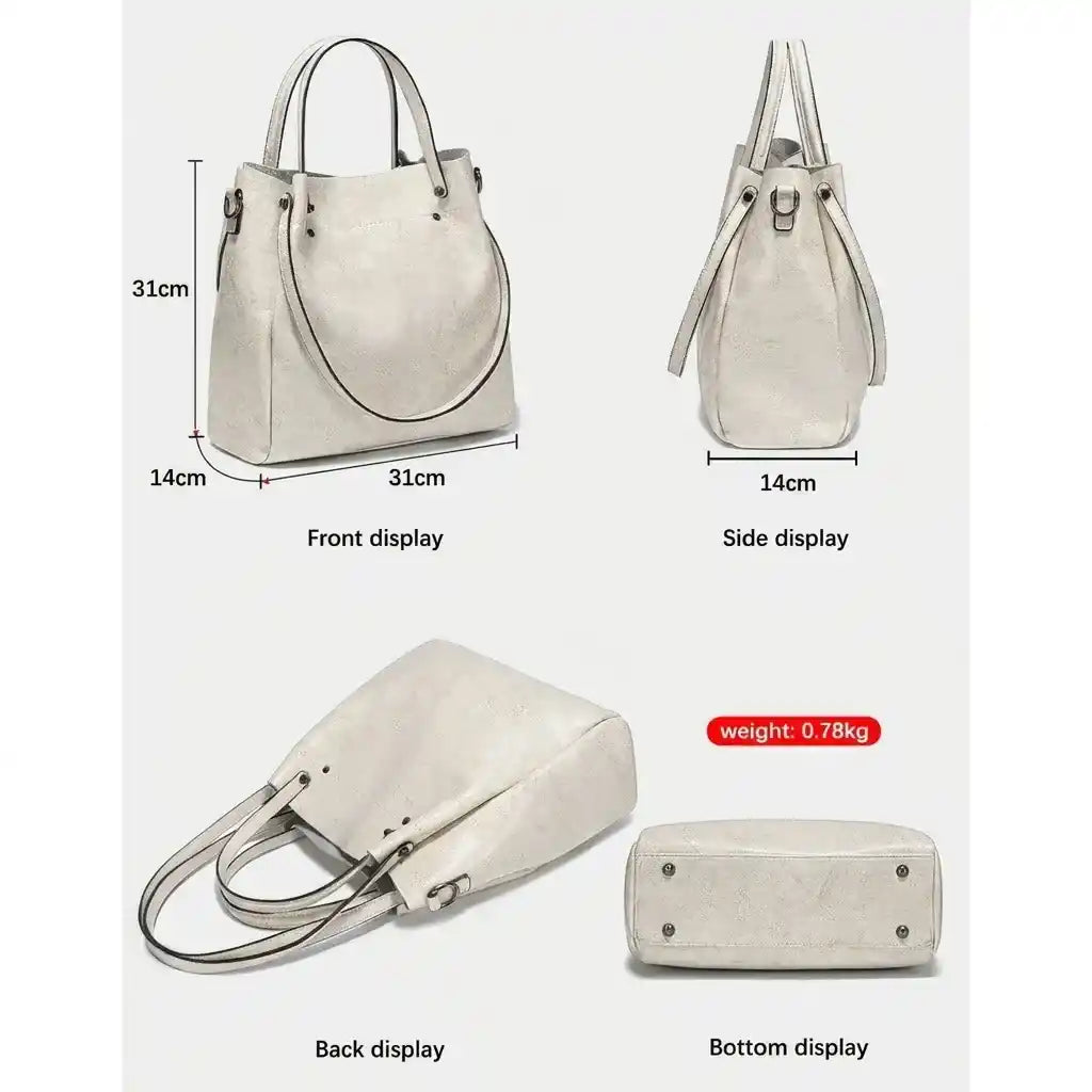 Zency Genuine Leather Luxury Convertible Tote Bag – product image 13