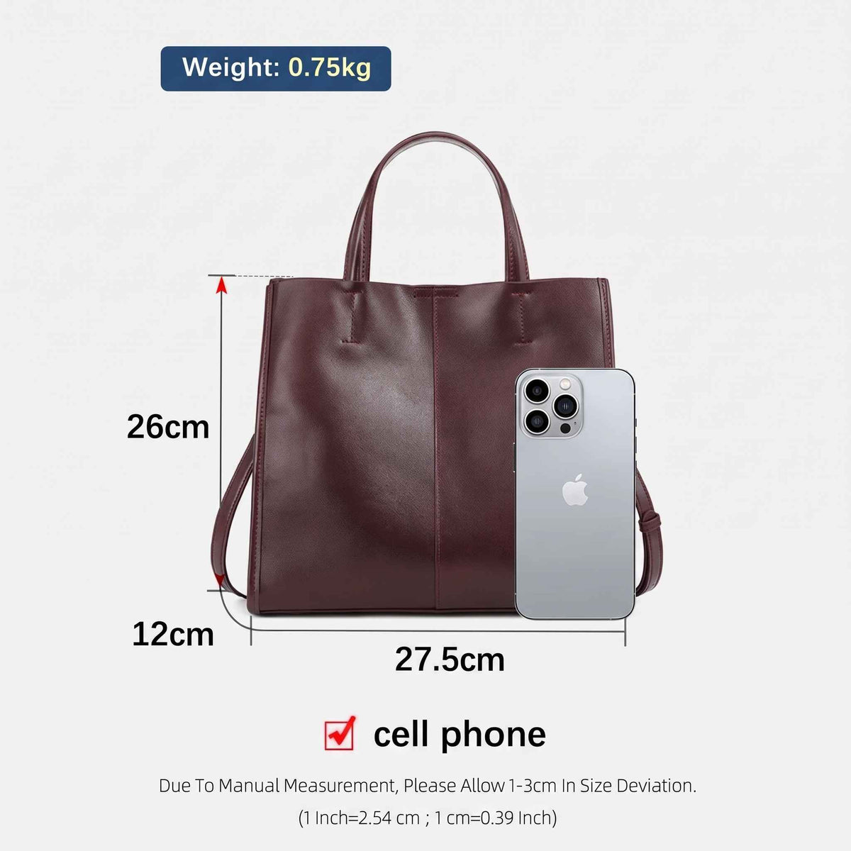 Zency Genuine Leather New Simple Shoulder Genuine Leather – product image 7