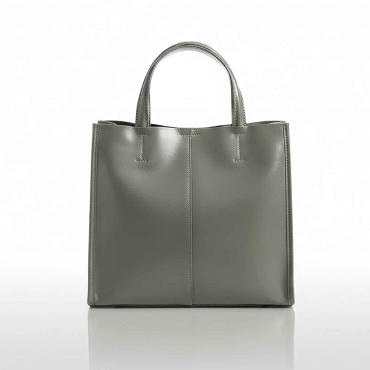 Zency Genuine Leather New Simple Shoulder Genuine Leather in Grey – variant image 11
